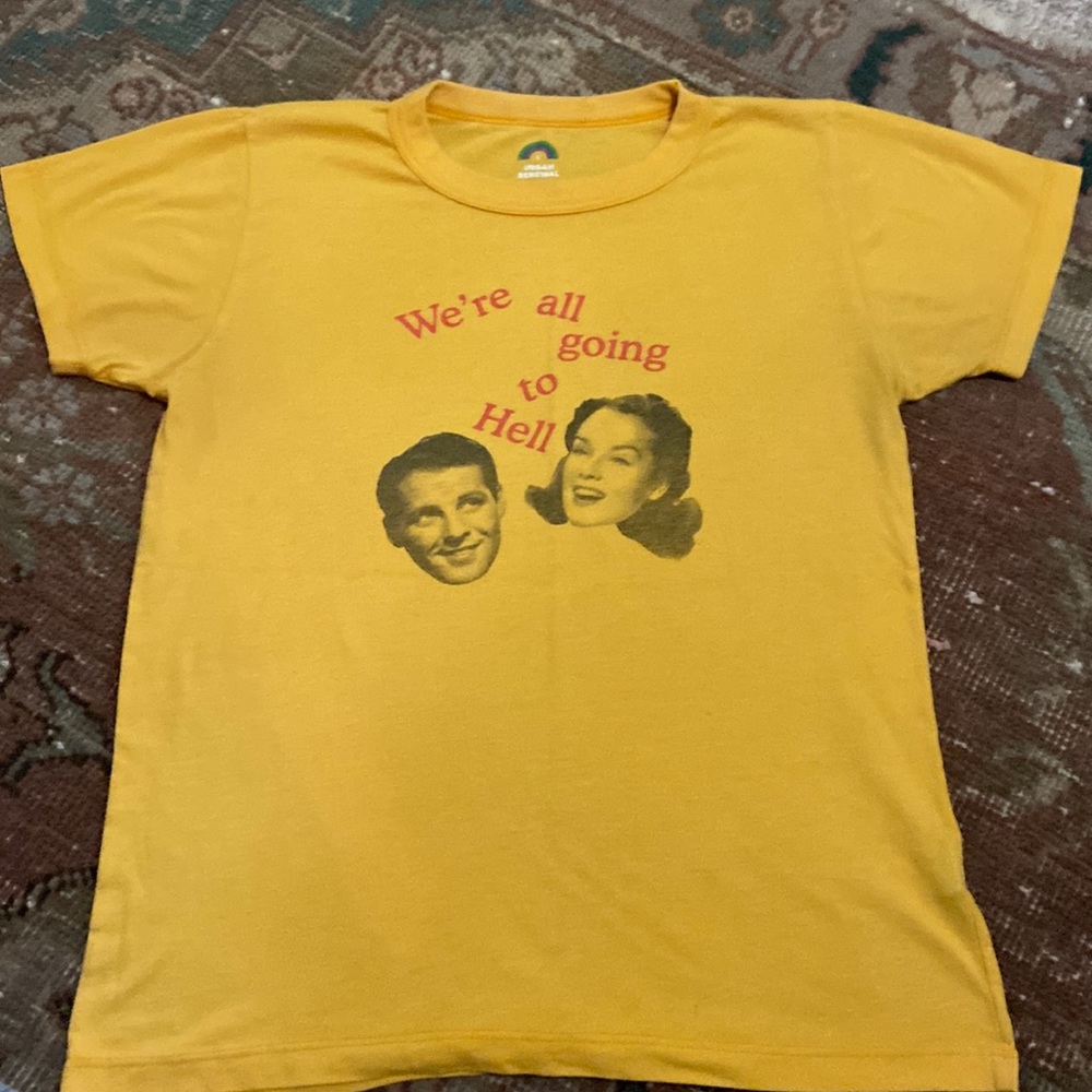 Urban Renewal yellow t shirt